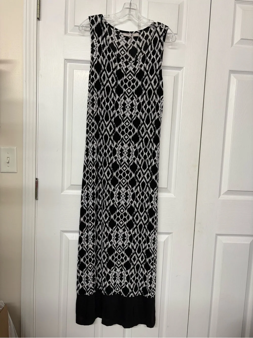 chico's travelers maxi dress Women's Travelers Zebra Double V-Neck Maxi Dress in Brown size 0/2